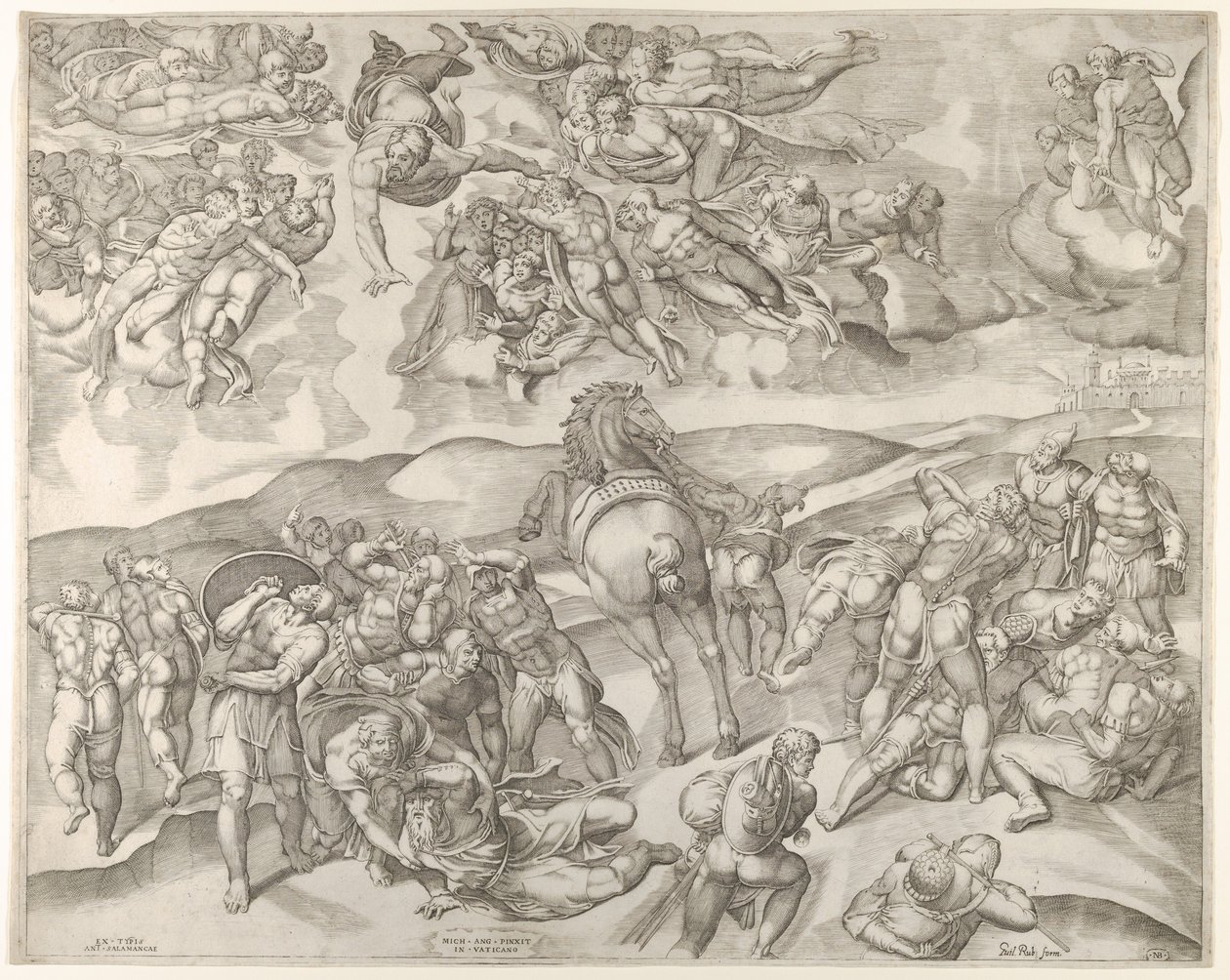 Bekering van Saul, van Michelangelo