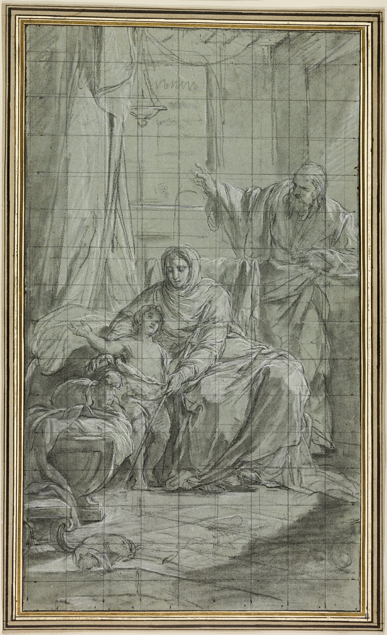 De familie van Johannes de Doper door Nicolas Bernard Lepicie