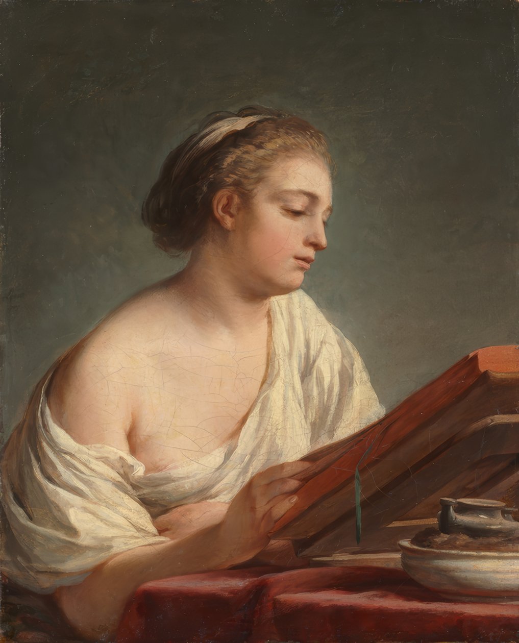 Vrouw Leest door Nicolas Bernard Lepicie
