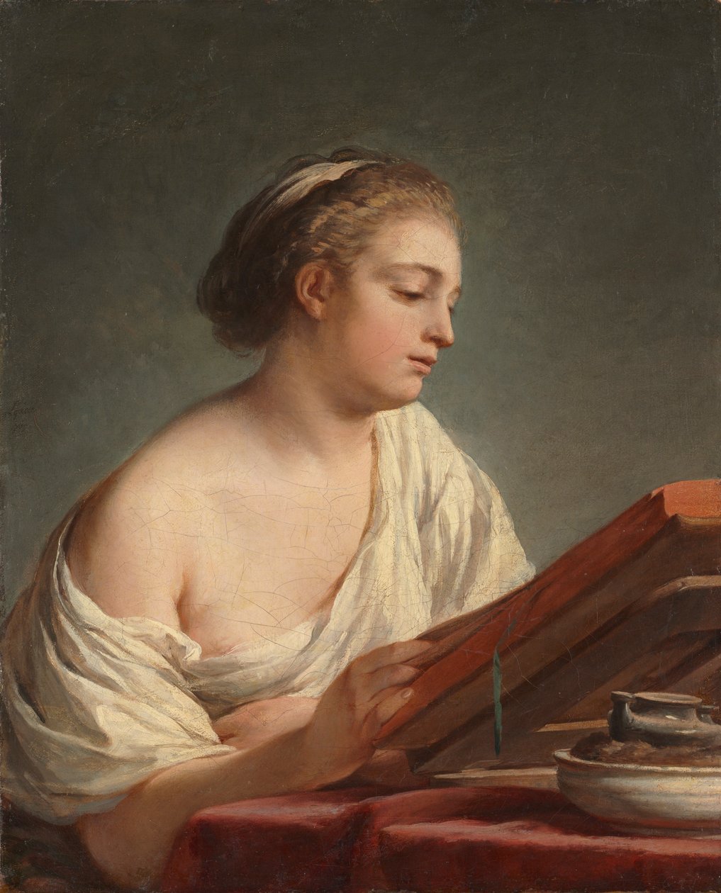 Vrouw die leest, 1769 door Nicolas Bernard Lepicie