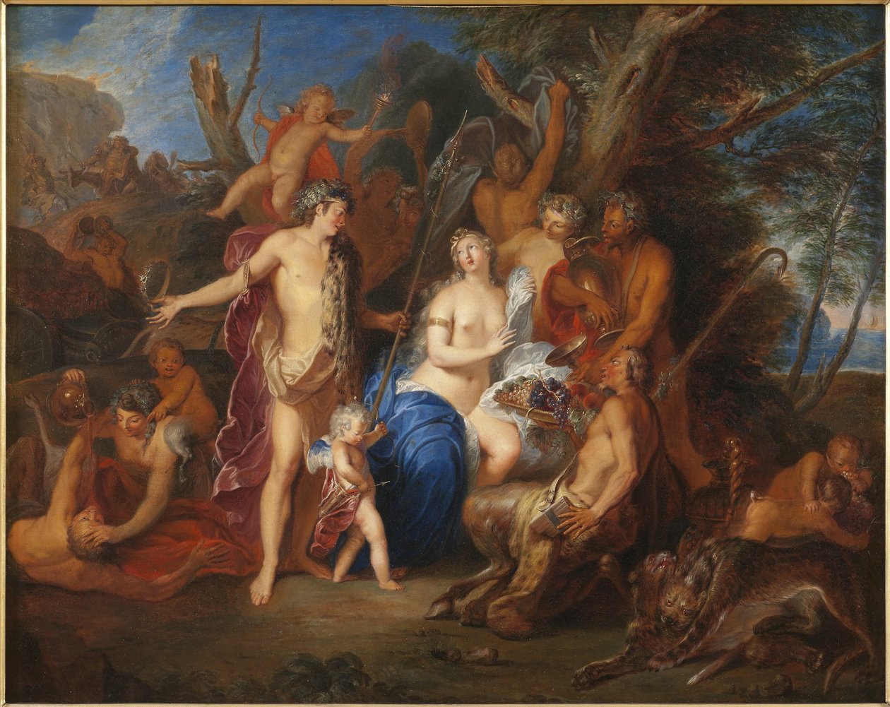 Bacchus en Ariadne door Nicolas Bertin