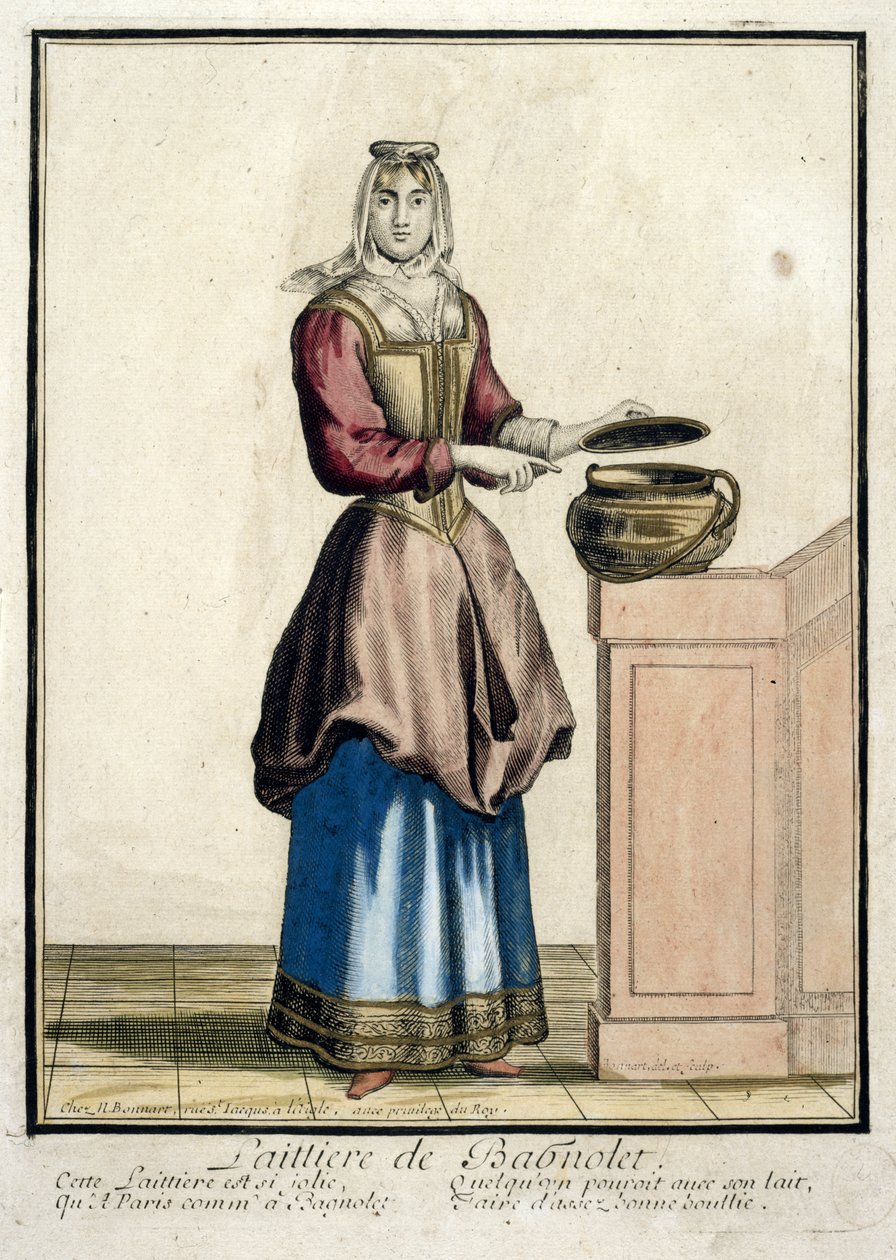 Melkmeisje van Bagnolet door Nicolas Bonnart