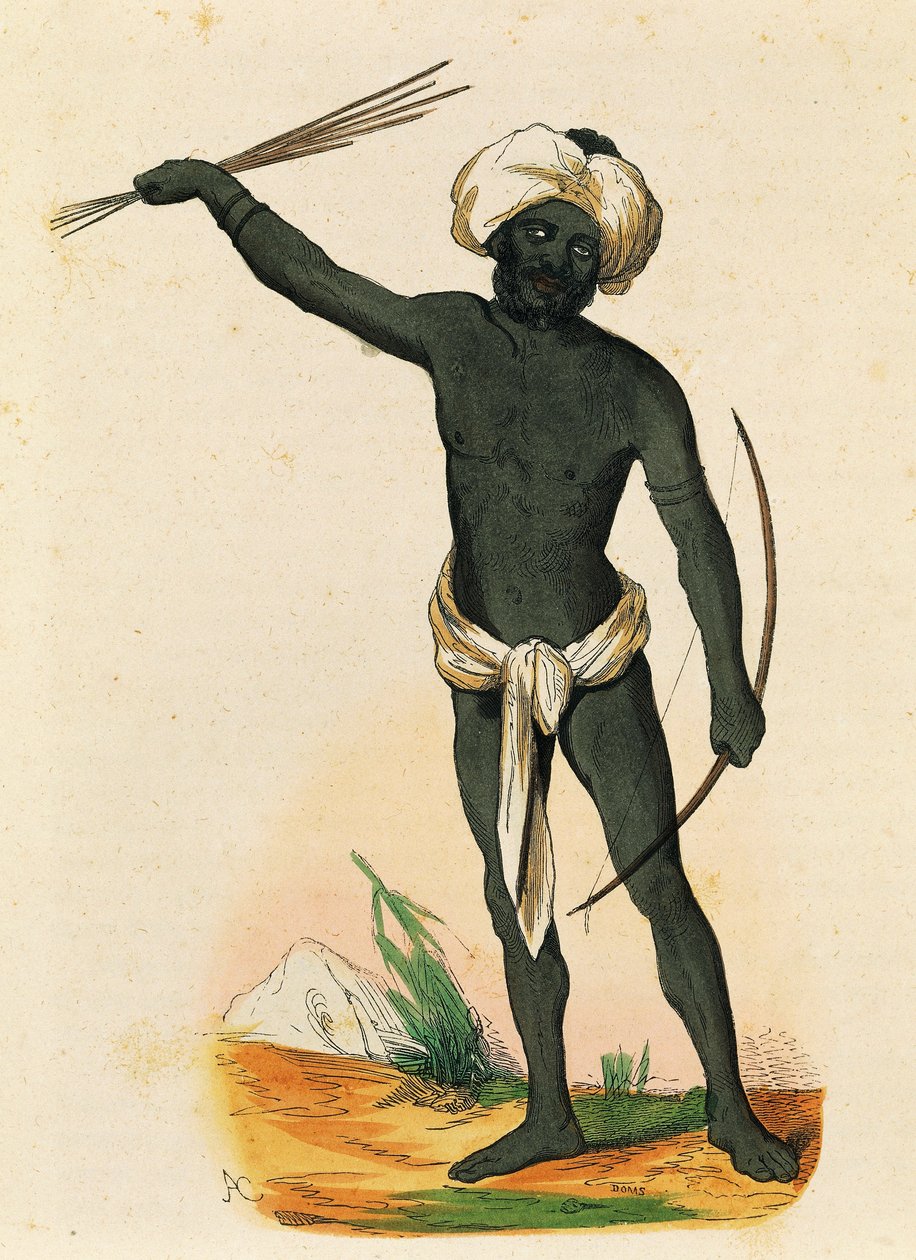 Aboriginal van het eiland Vatou-Lele (Fiji-eilanden) door Nicolas Dally