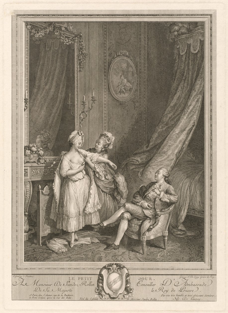De Kleine Dag door Nicolas Delaunay after Sigmund Freudenberger