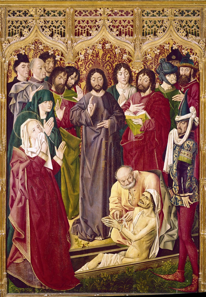 De opstanding van Lazarus door Nicolas Froment