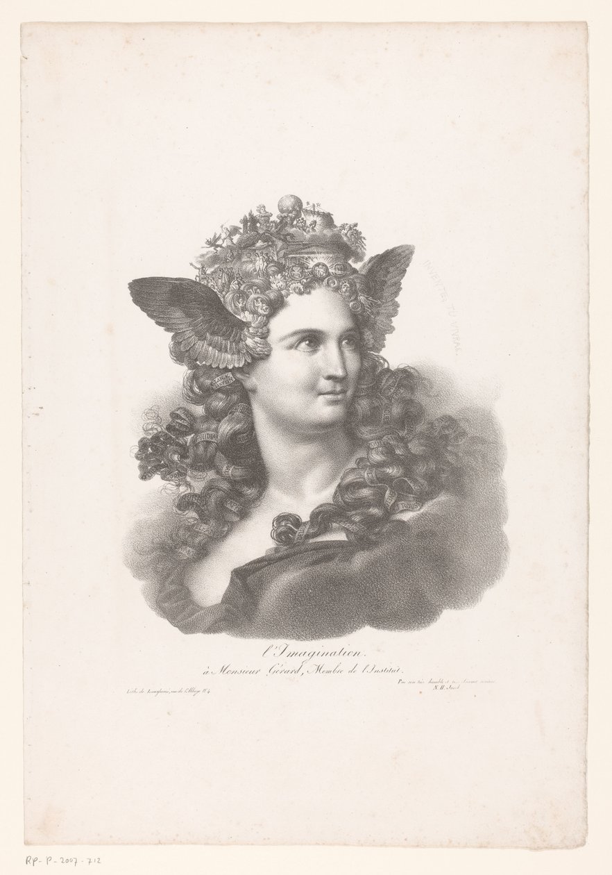 Personificatie van de fantasie door Nicolas Henri Jacob