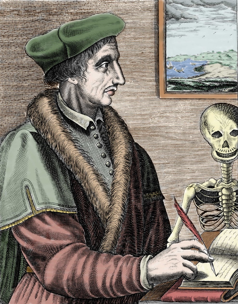 Jean Fernel (1497-1558), Franse astronoom, wiskundige en arts. door Nicolas II de Larmessin