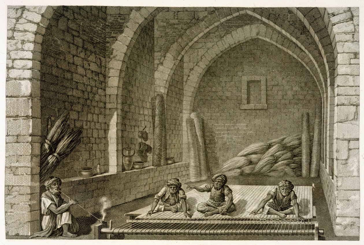 Een Tapijt Weven, uit Volume II Arts and Trades van 