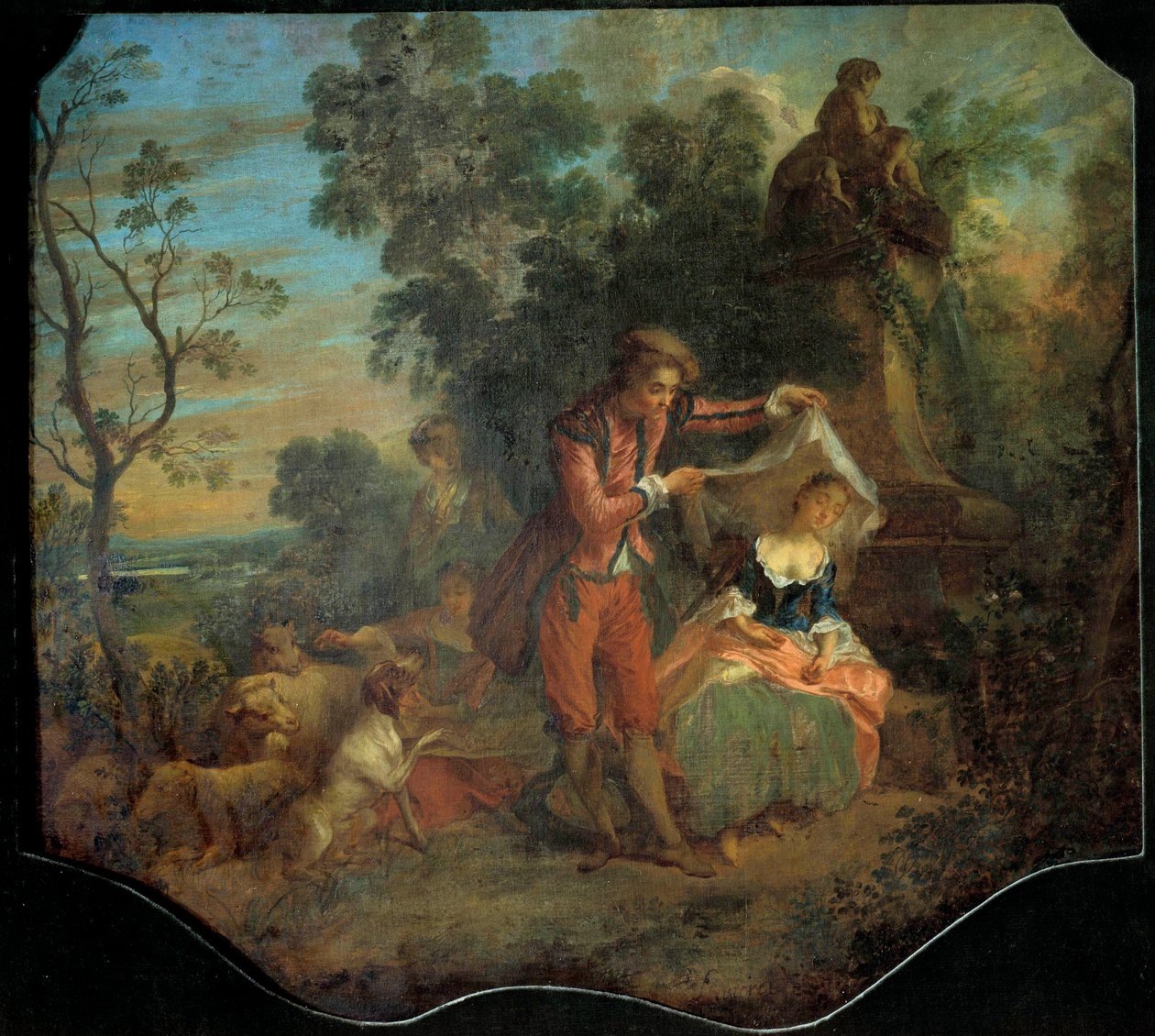 De indiscrete herder door Nicolas Lancret