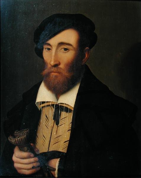 Portret van een man door Nicolas Neufchatel