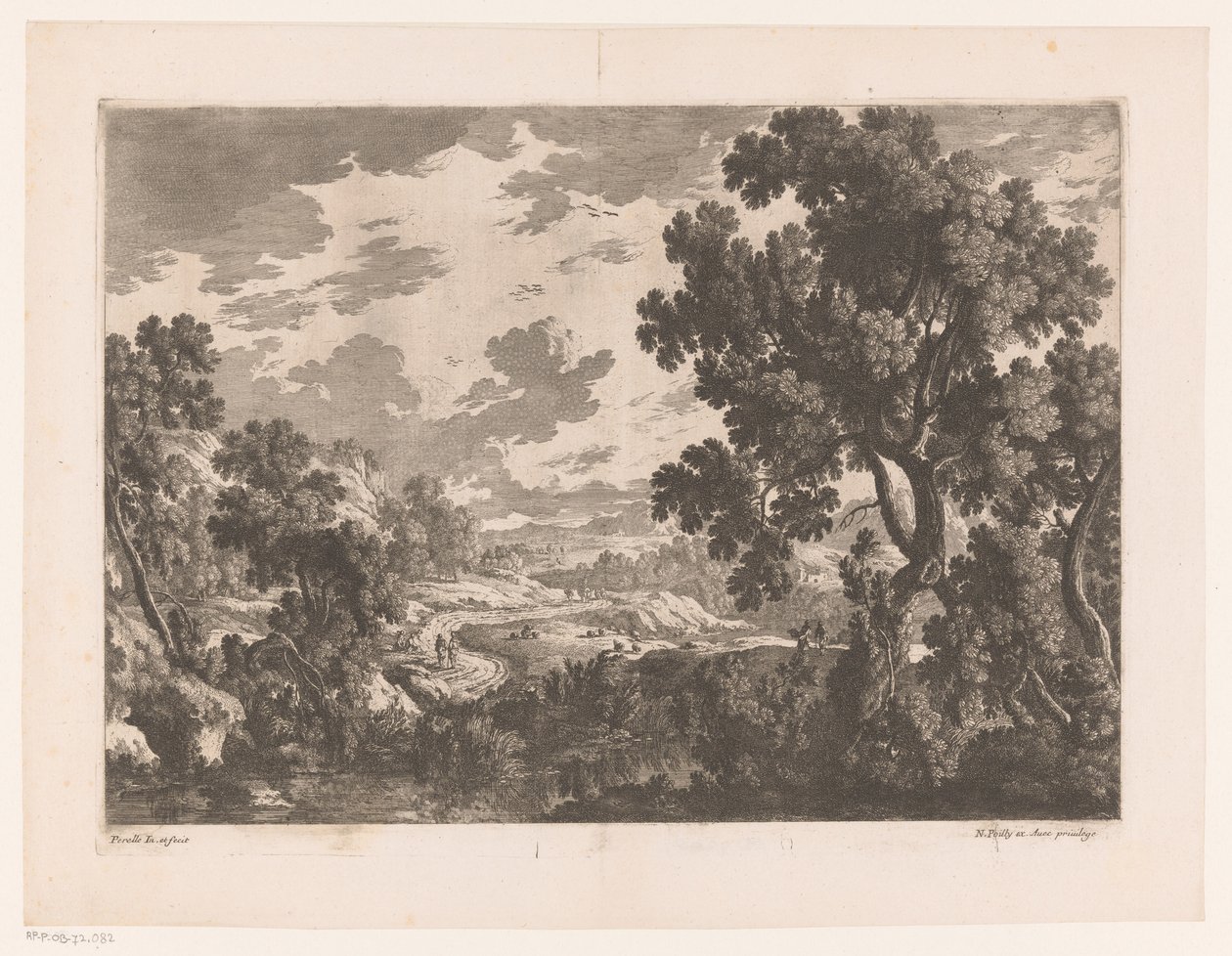 Rivierlandschap met bochtige weg door Nicolas Perelle