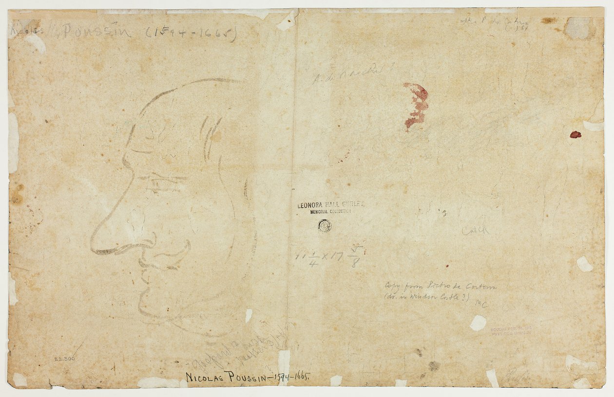 Riviermonding door Nicolas Poussin