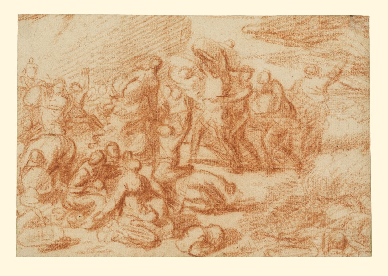 Der Durchzug durch das Rote Meer door Nicolas Poussin