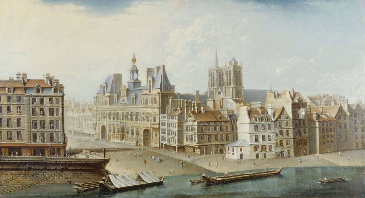 Hôtel de Ville en Place de Grève (nu Place de l
