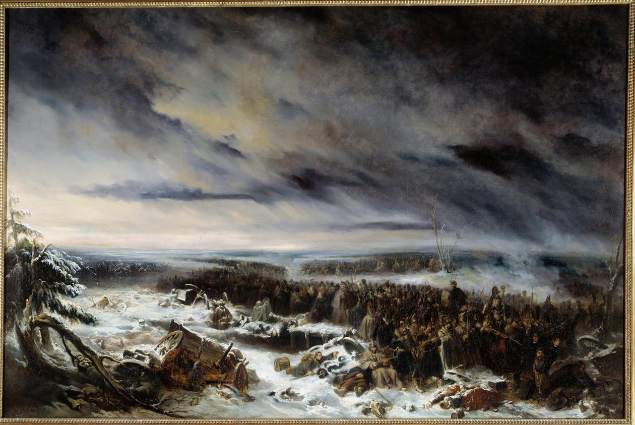 Episode van de Russische terugtocht door Nicolas Toussaint Charlet
