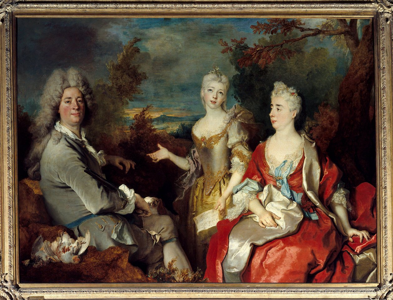 Familieportret voorheen bekend als portret van de schilder, zijn vrouw en dochter door Nicolas de Largillière