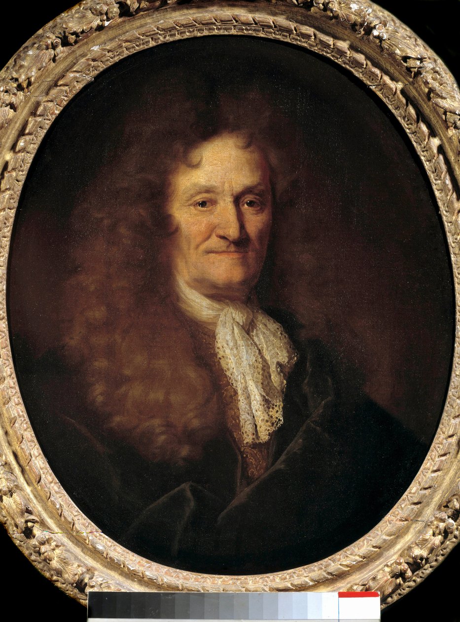 Portret van Jean de la Fontaine (1621-1695) door Nicolas de Largillière