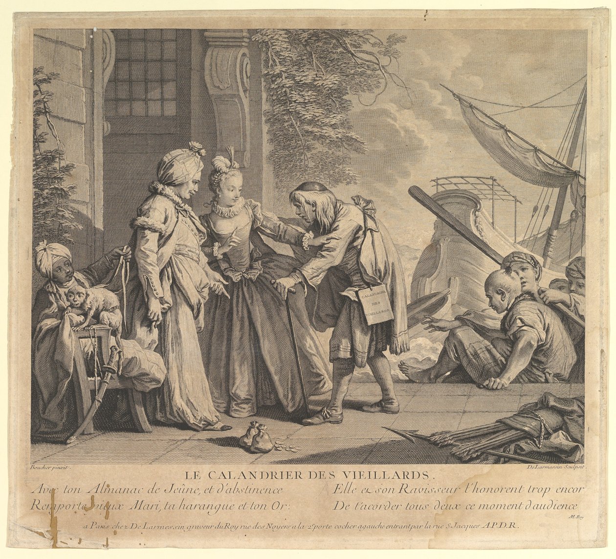 Le Calandrier des Vieillards door Nicolas de Larmessin