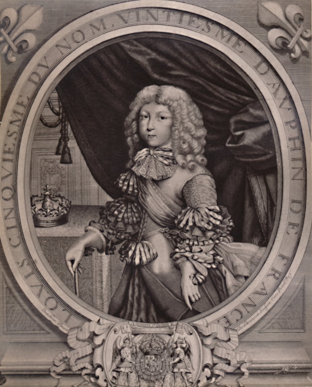 Lodewijk van Frankrijk, Grote Dauphin, als kind 17e eeuw 1894 door Nicolas de Larmessin II