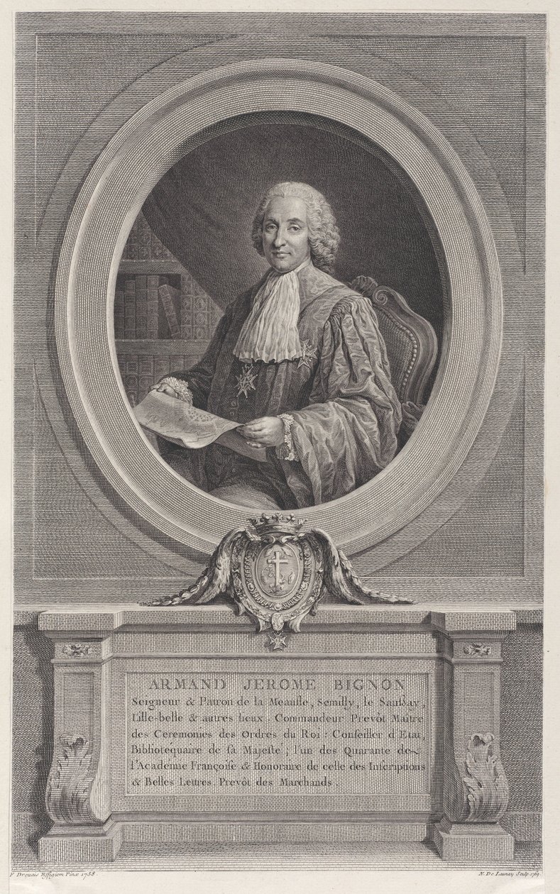 Portret van Armand-Jérôme Bignon, 1769 door Nicolas de Launay