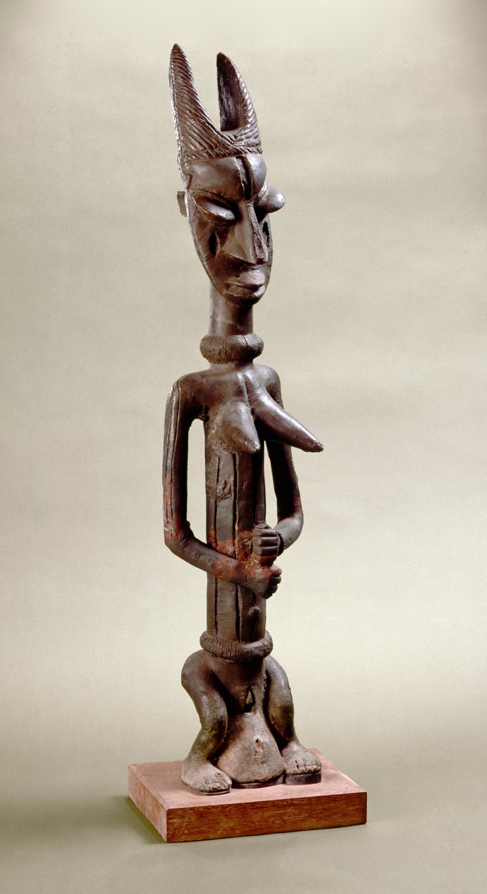 Beeld van Onile, Iperu, Tsoede (brons) door Nigerian