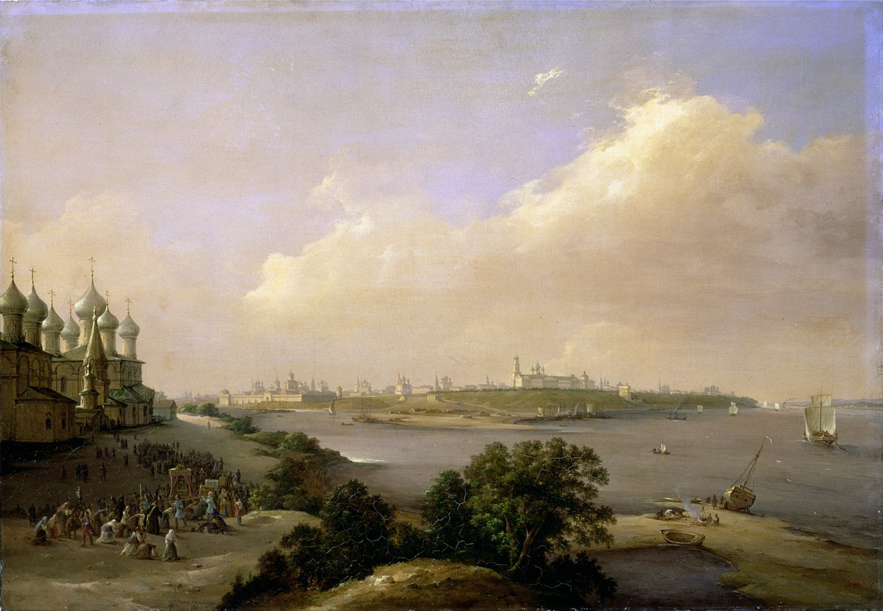 Uitzicht op Yaroslavl, Rusland, 1860 door Nikanor Grigor