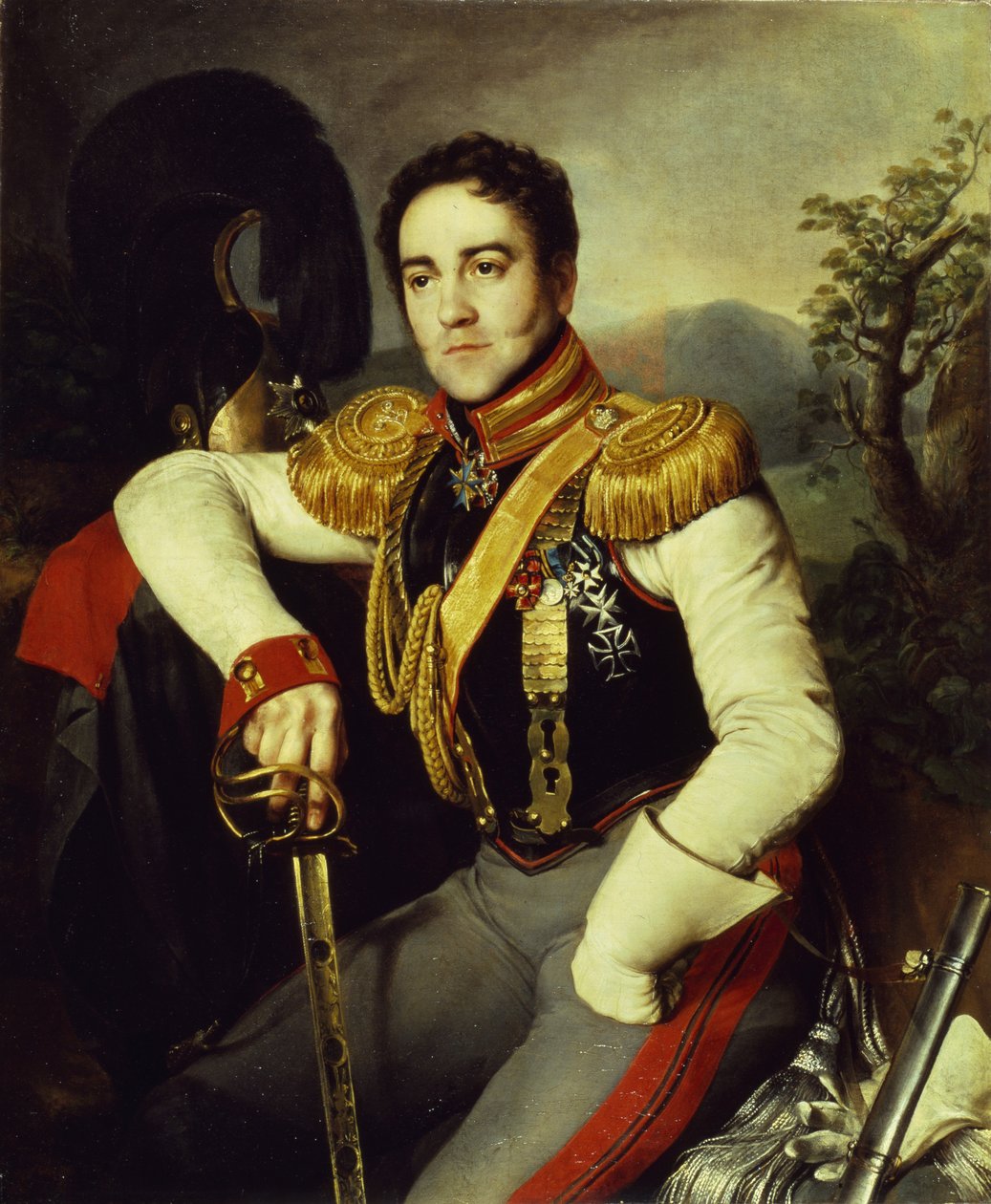 Portret van graaf Vladimir Stepanovich Apraksin door Nikifor Stepanovich Krylov