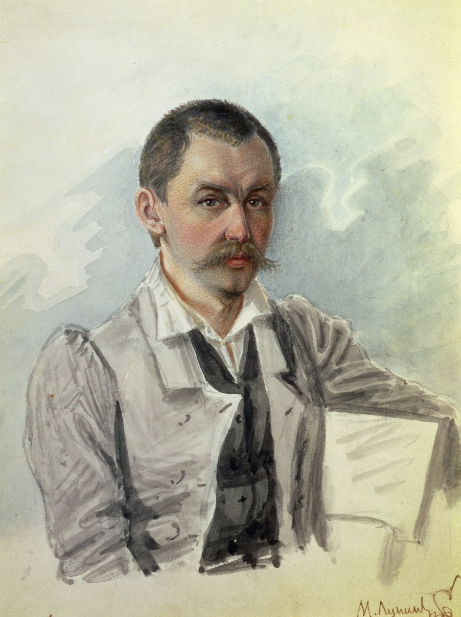 Portret van M. Lunin, Peter Prison door Nikolai Alexandrovich Bestuzhev