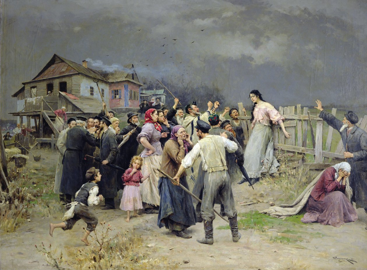Een slachtoffer van fanatisme, 1899 door Nikolai Pimonenko