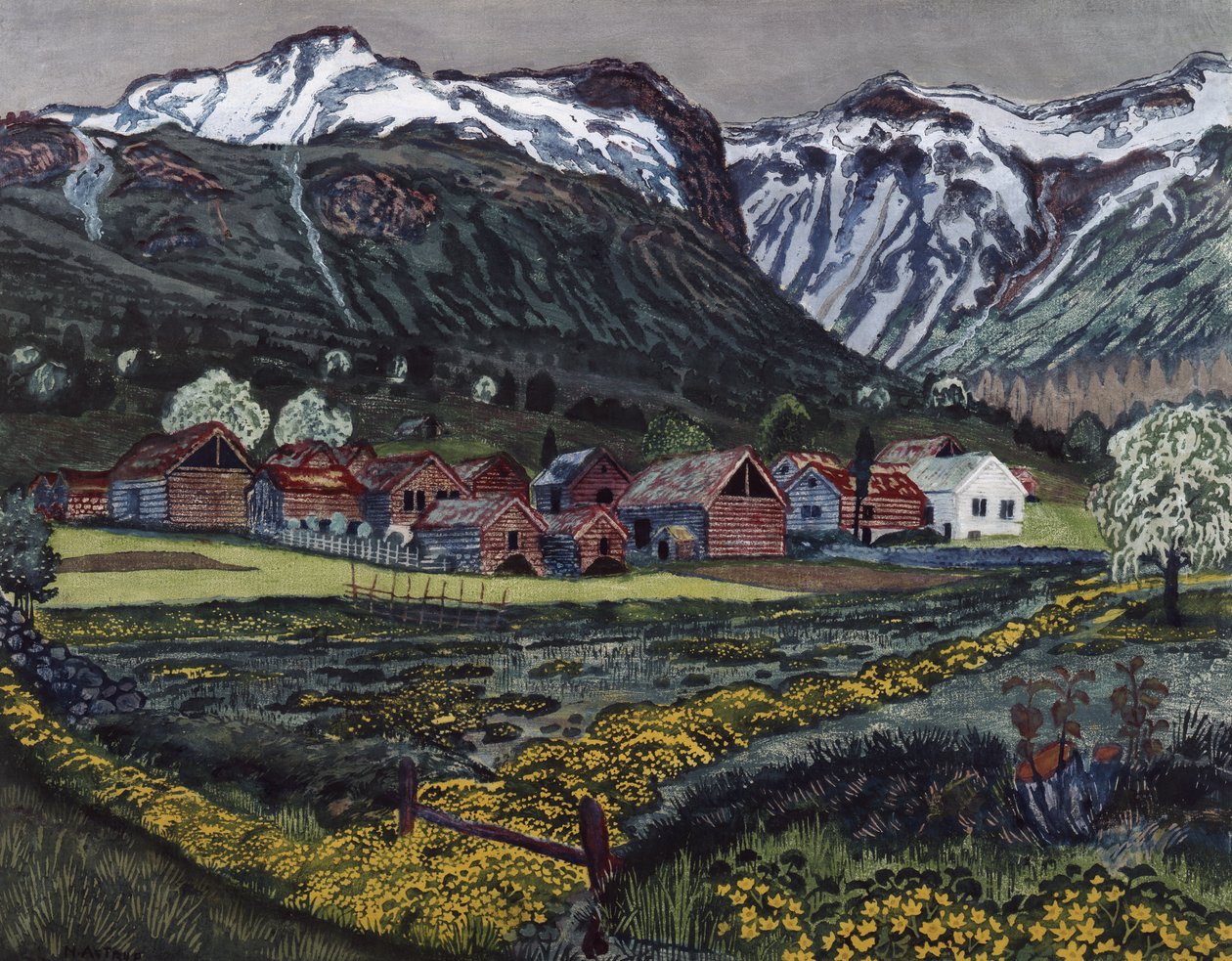 Boterbloem nacht door Nikolai Astrup