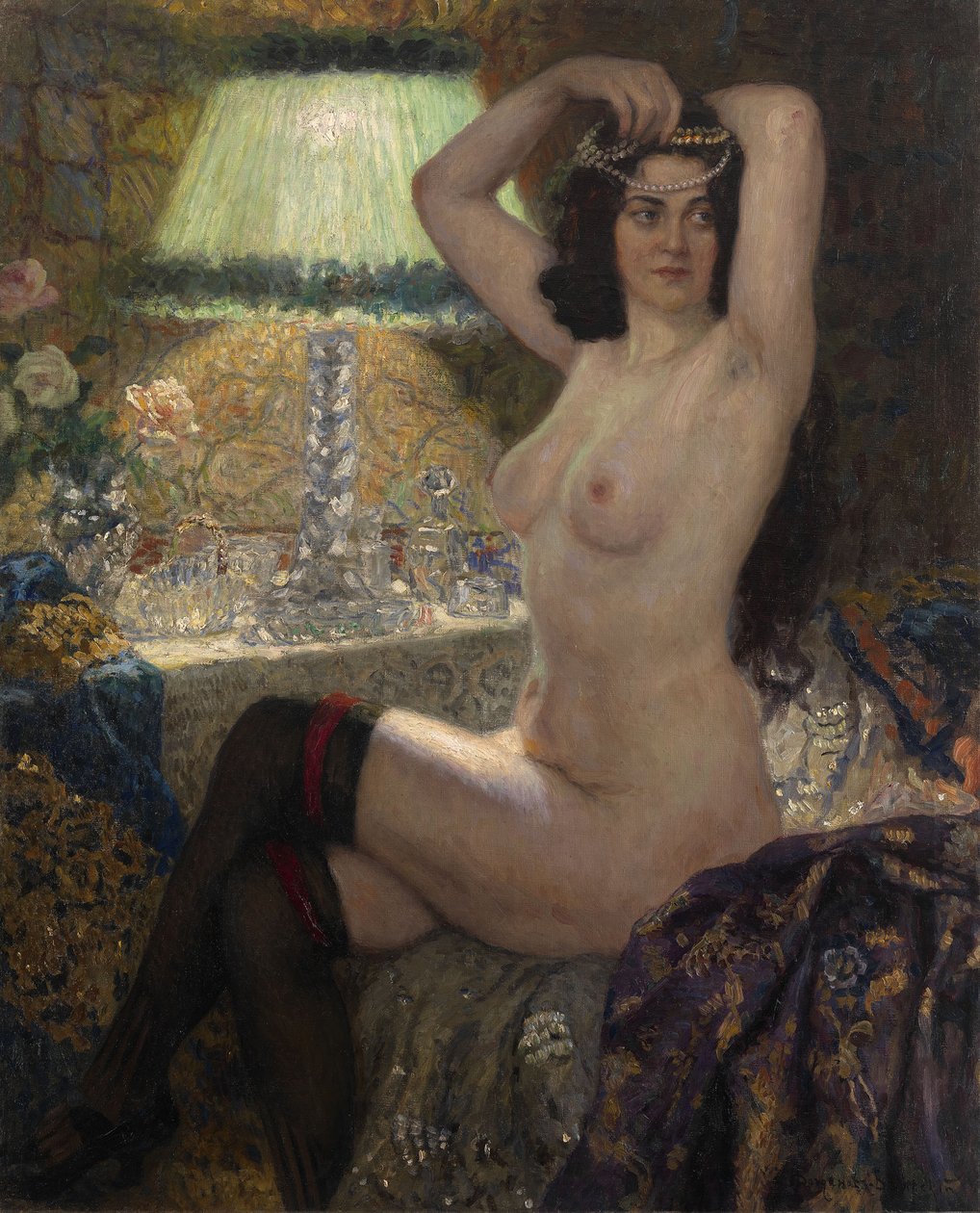 Bij de Groene Lamp door Nikolai Petrovich Bogdanov Belsky