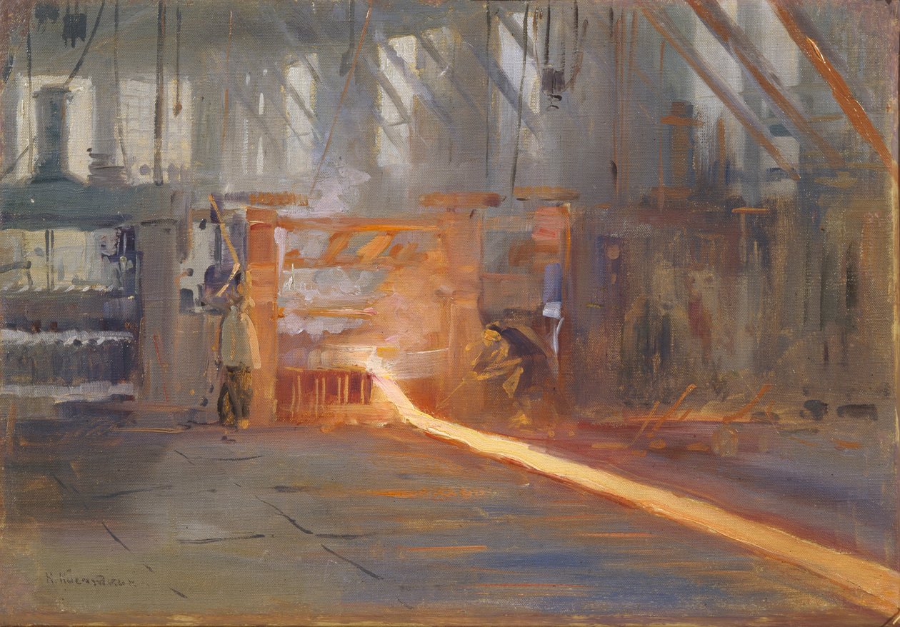 Bij de Chusovoy Metallurgische Fabrieken door Nikolaj Alekseevich Kasatkin