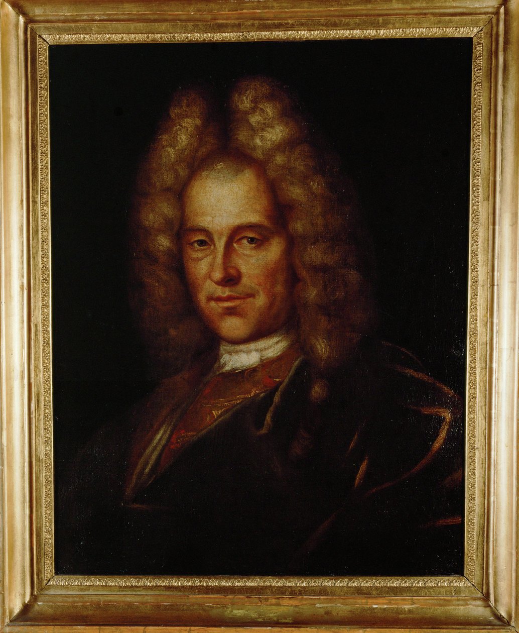 Componist Johann Joseph Fux, geschilderd ... (schilderij op doek) door Nikolaus Buck