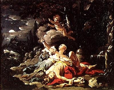 Pyramus en Thisbe door Noel Halle