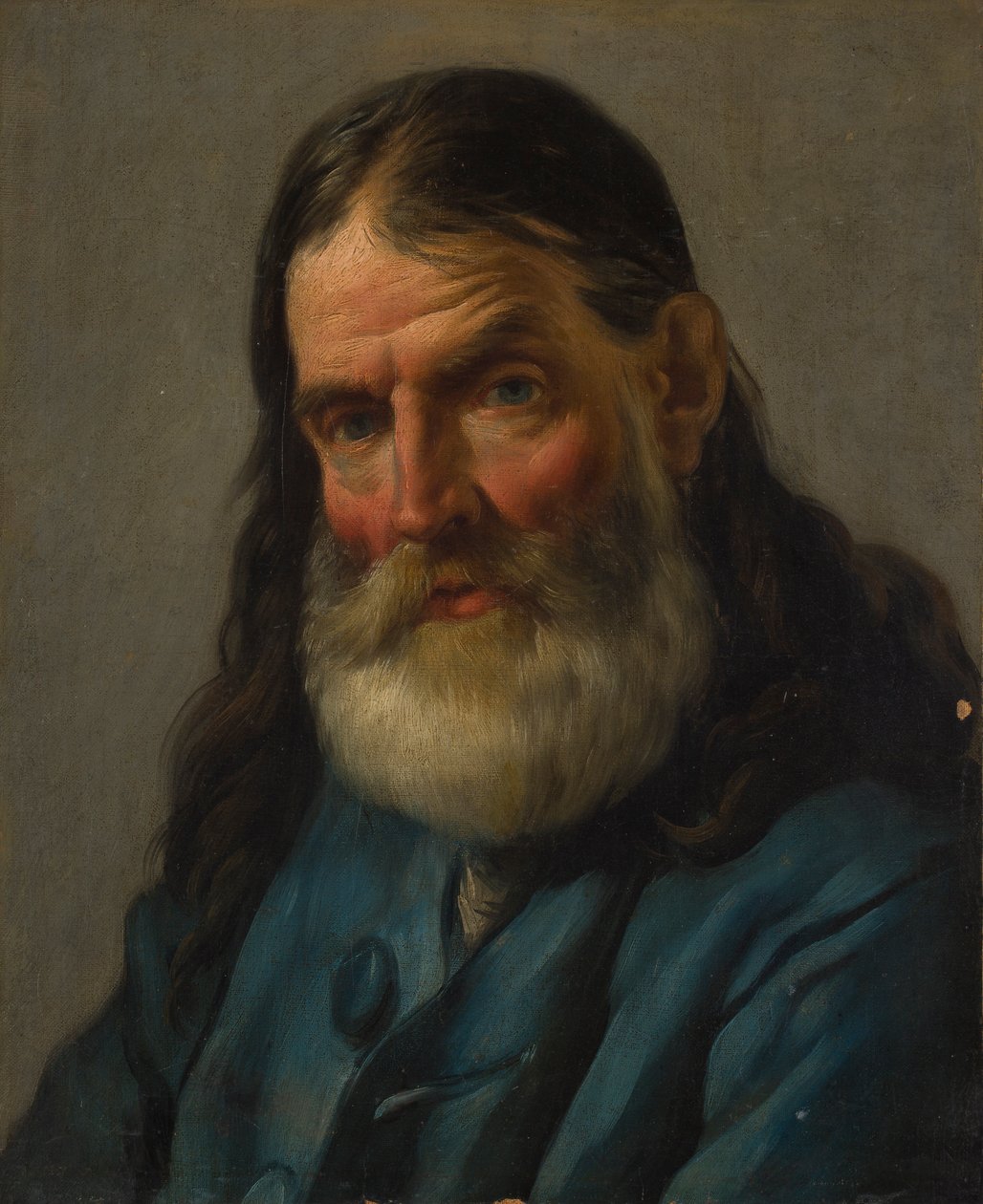 Portret van een oudere man door Noel (circle of) Halle