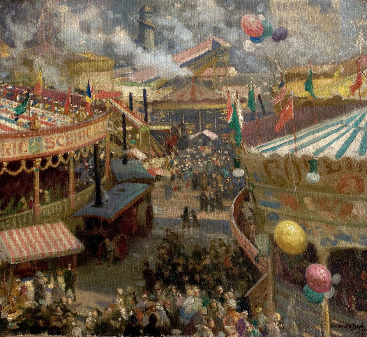 Nottinghamse Ganzenmarkt door Noel Denholm Davis