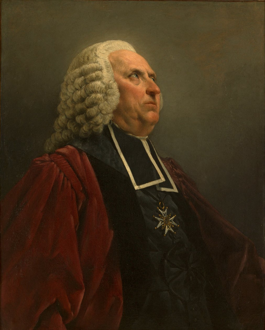 Portret van de schrijver Louis-Sébastien Mercier 1740-1814 door Noel Halle