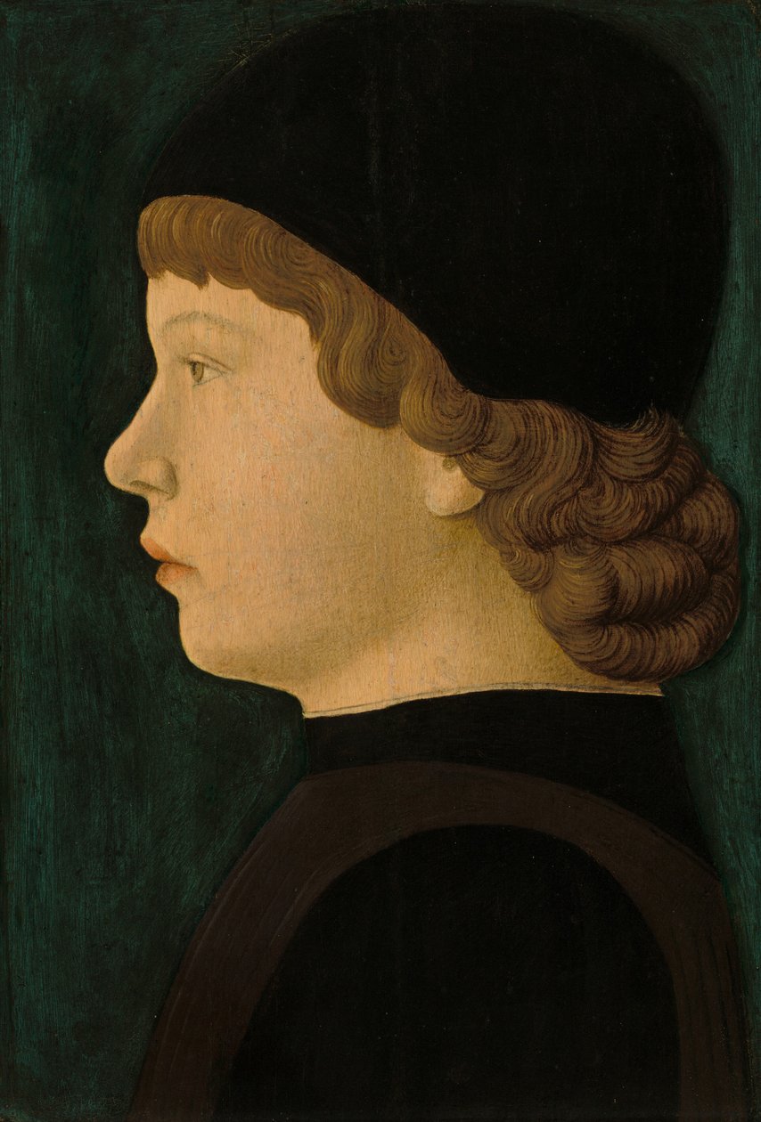 Profielportret van een Jongen door North Italian 15th Century