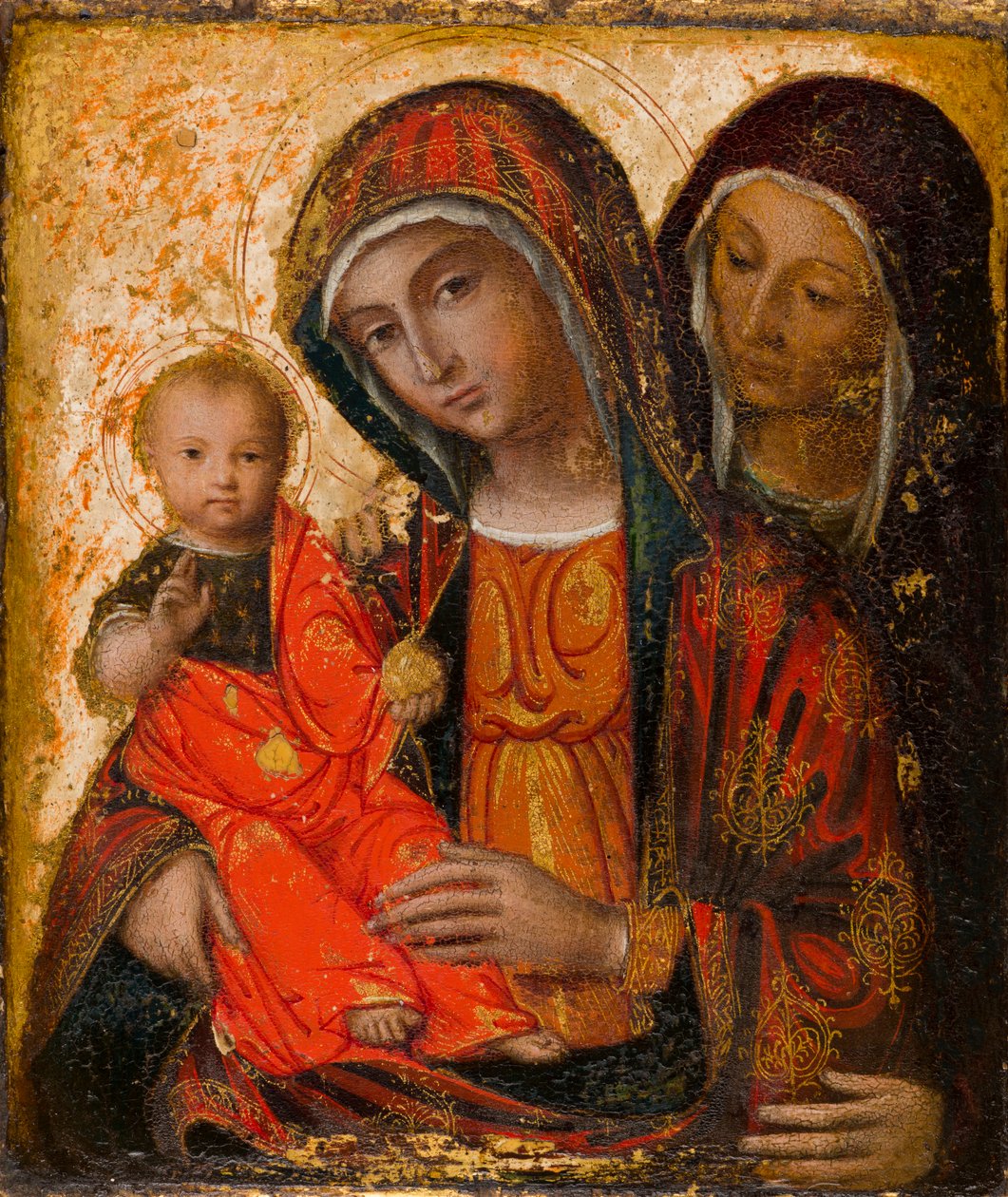 Maagd Maria, Christus en Sint Anna, ca. 1500-1600 door Northern Italian School