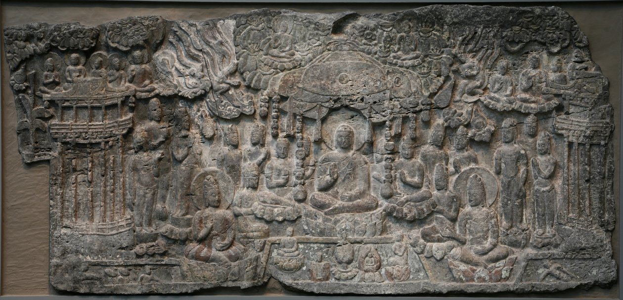 Westers Paradijs, Handan, Hebei Provincie, 550-577 door Northern Qi Dynasty Chinese Scool