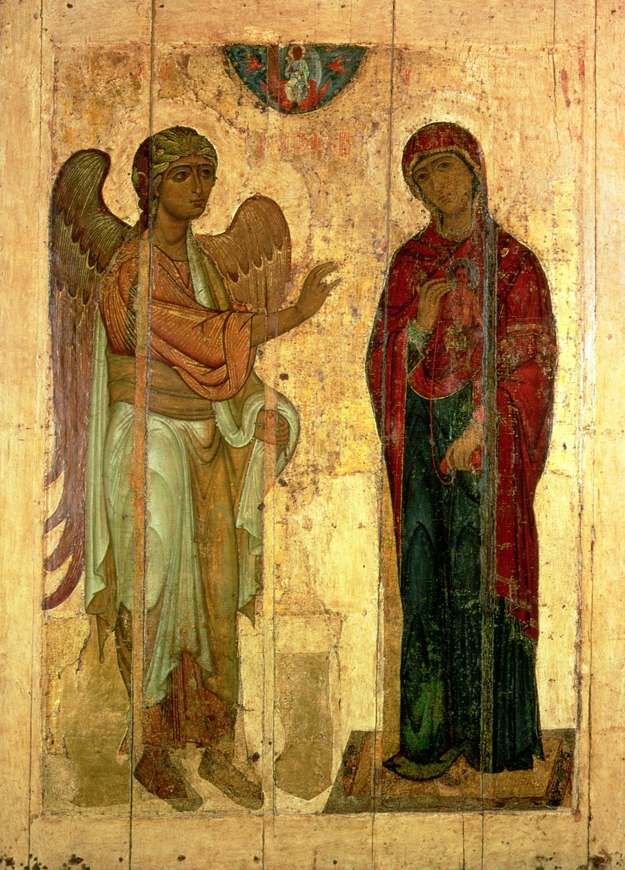 De Ustiug Aankondiging, c.1130-40 door Novgorod School