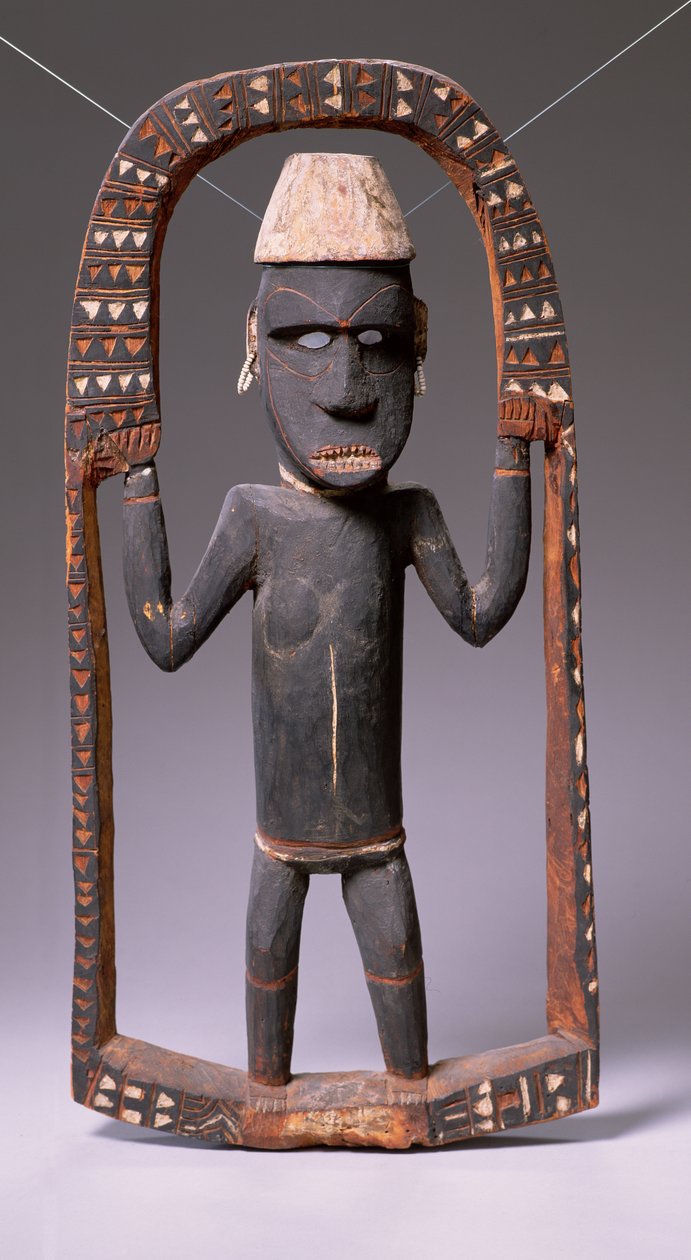 Beeld uit Kano Huis, Solomon Eilanden (hout) door Oceanic