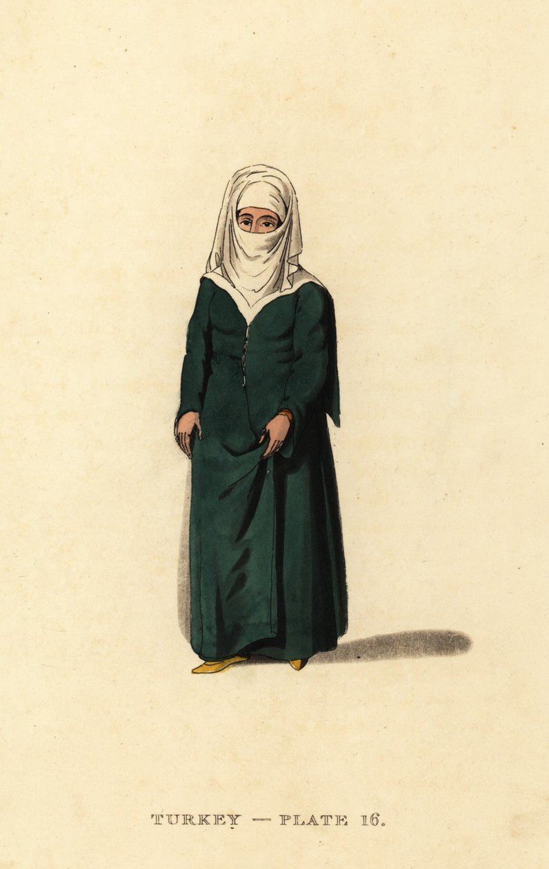 Turkse vrouw van Constantinopel (Istanbul), Ottomaanse Rijk door Octavian (after) Dalvimart