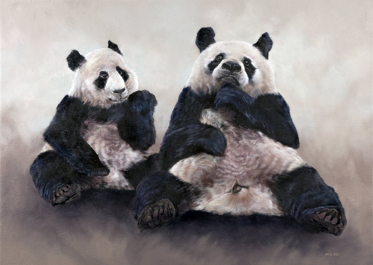 China beer, Pixiu, 2014 (acryl op doek) door Odile Kidd