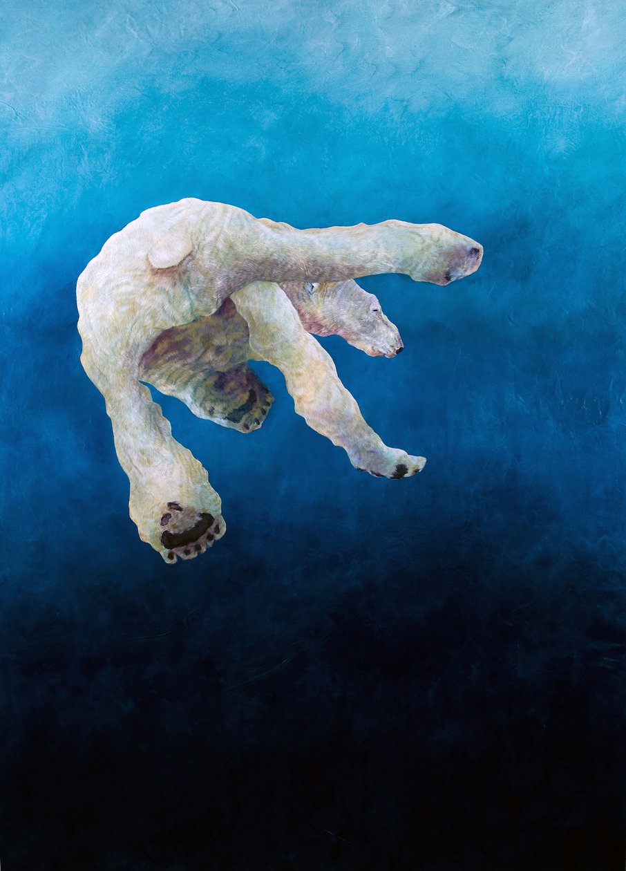 Ursus maritimus 1, 2010 (acryl op linnen) door Odile Kidd