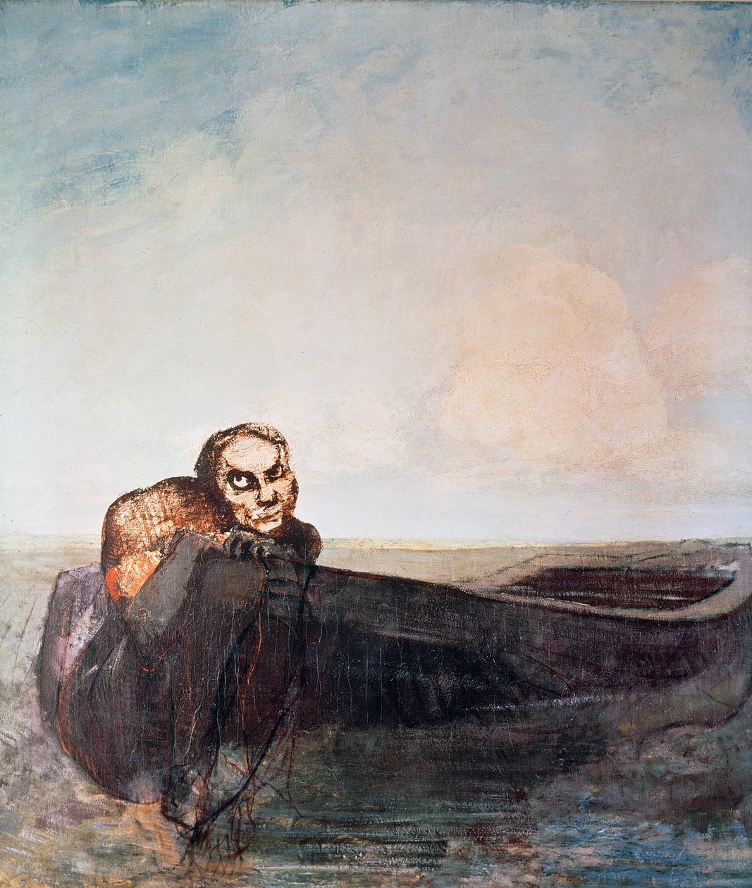 De engel van het lot door Odilon Redon