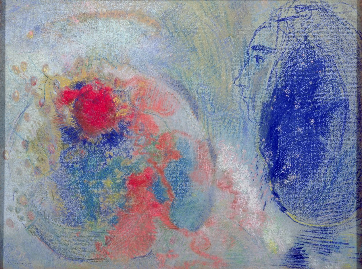 Nacht en Dag, 1908-11 door Odilon Redon