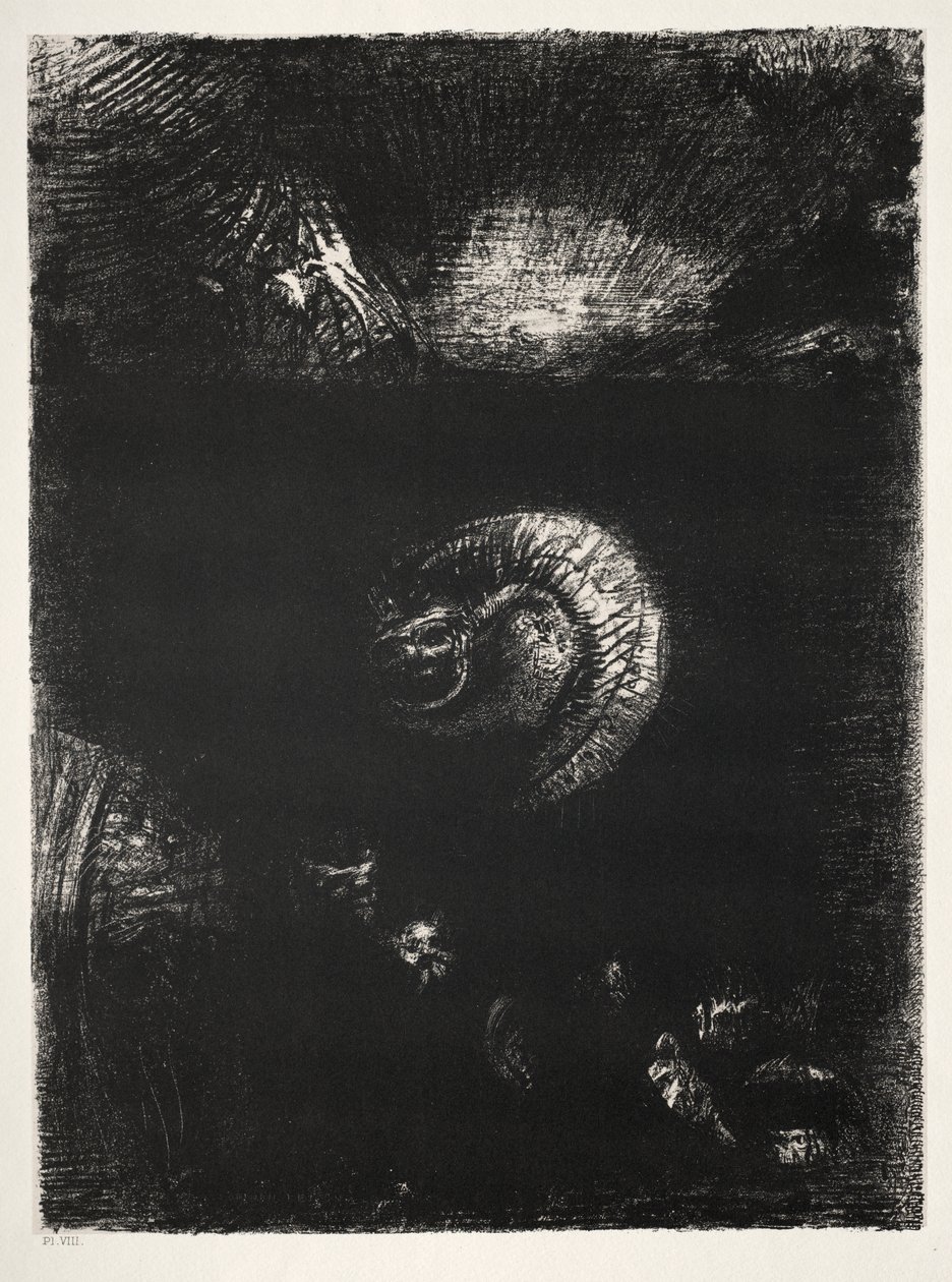 En Allerlei Angstaanjagende Wezens Rijzen Op door Odilon Redon