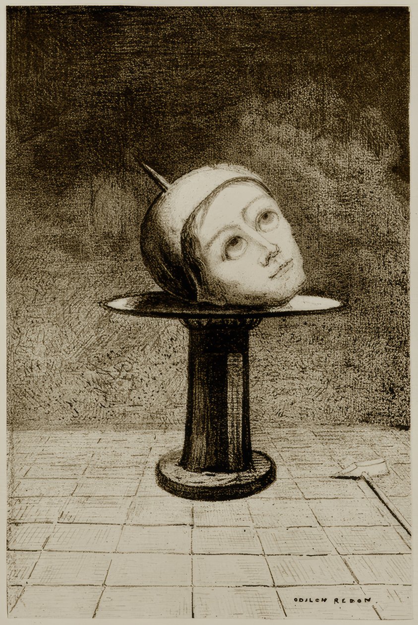 Op de schaal door Odilon Redon