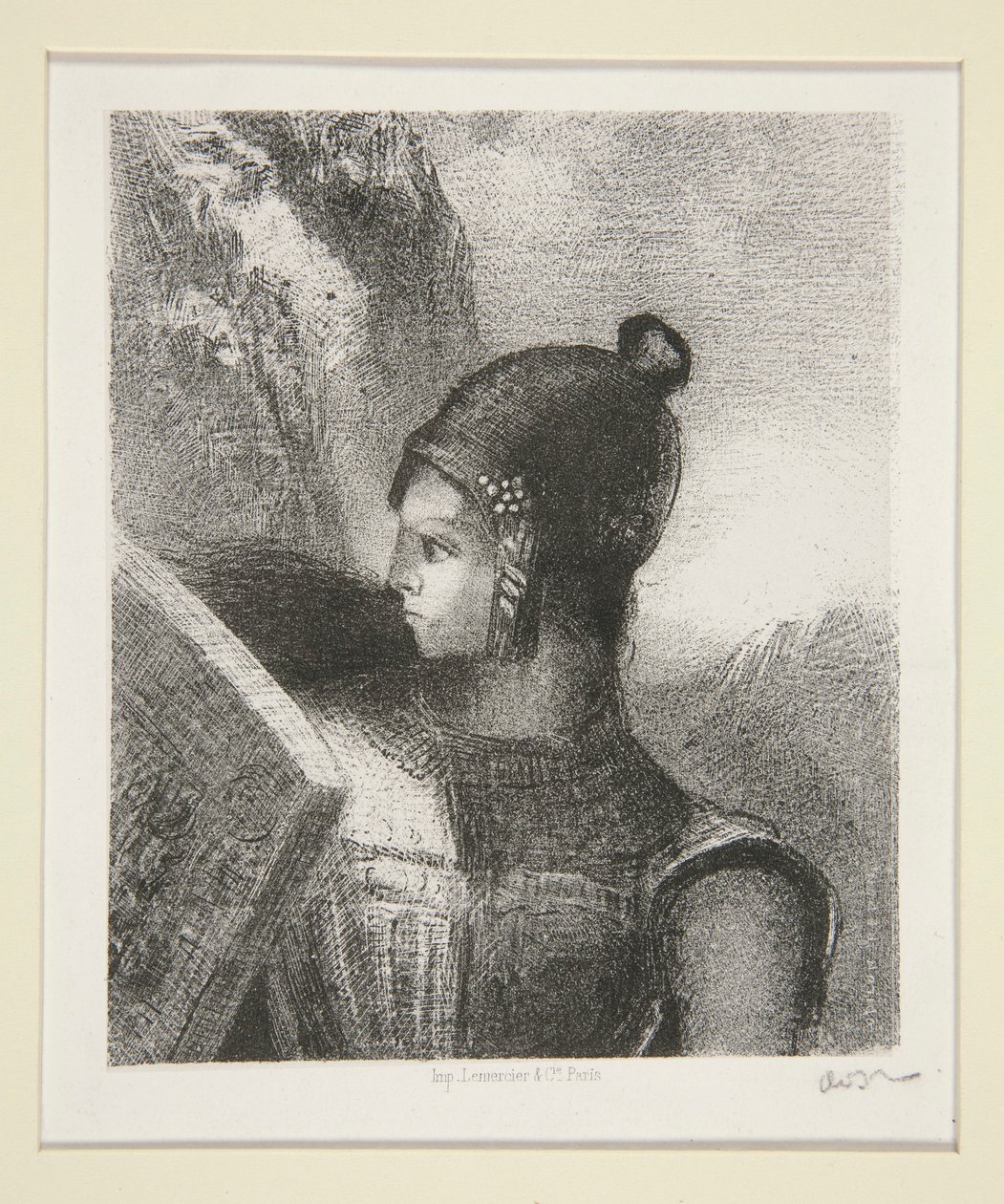 Brünnhilde, frontispice van La Revue Wagnerienne door Odilon Redon